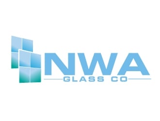 NWA Glass Co logo design by AamirKhan