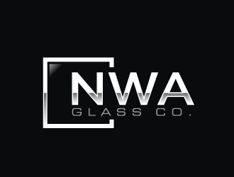 NWA Glass Co logo design by AamirKhan