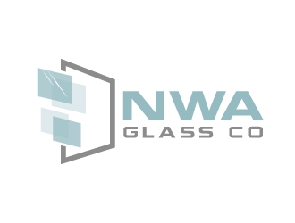 NWA Glass Co logo design by usashi