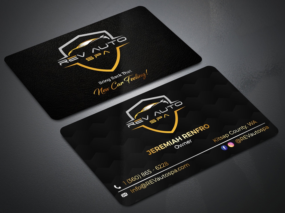 REV Auto Spa logo design by Gelotine
