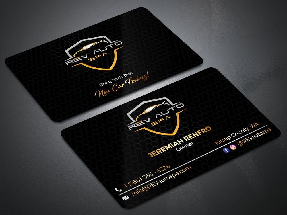 REV Auto Spa logo design by Gelotine