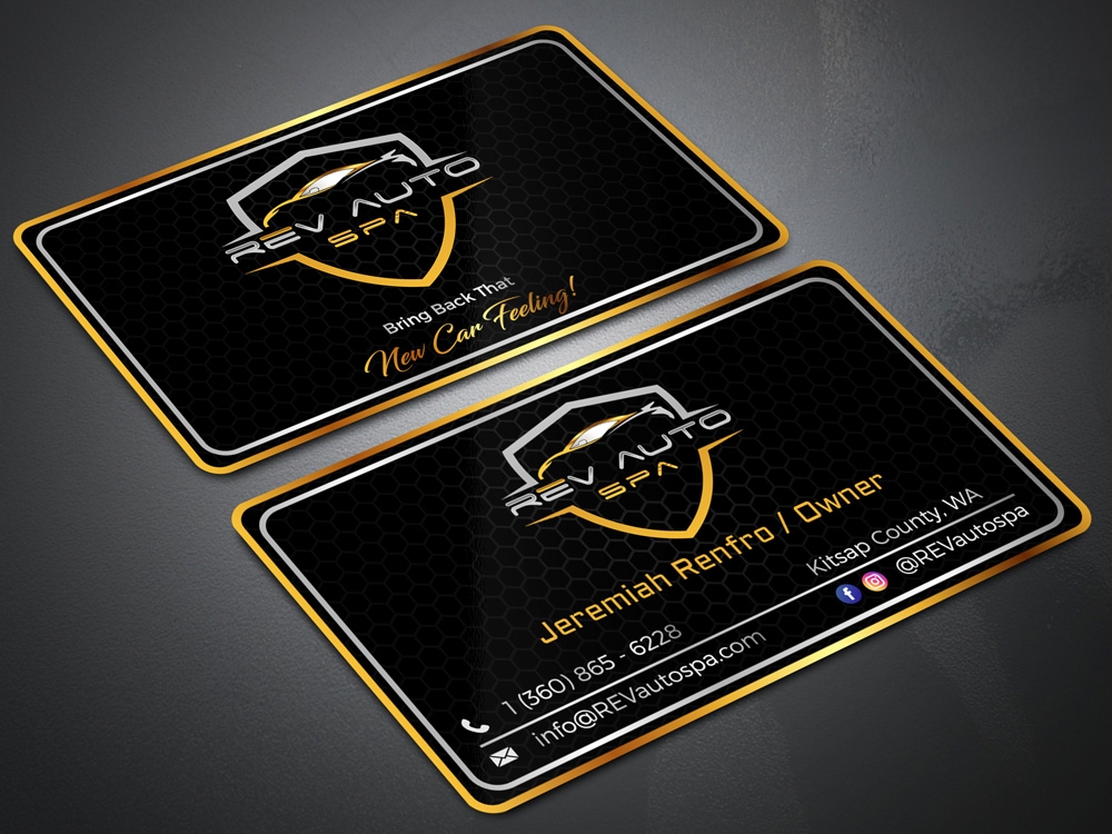 REV Auto Spa logo design by Gelotine