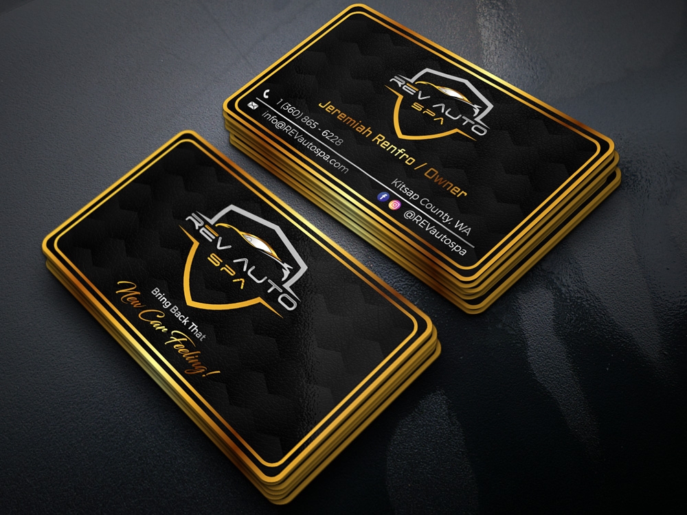 REV Auto Spa logo design by Gelotine