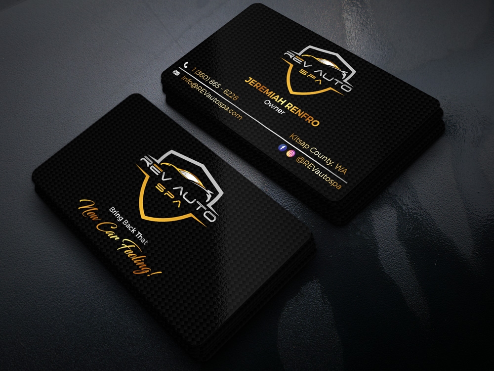 REV Auto Spa logo design by Gelotine