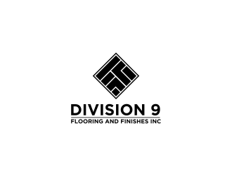Division 9 Flooring and Finishes Inc logo design by RIANW
