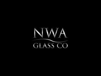 NWA Glass Co logo design by tukangngaret