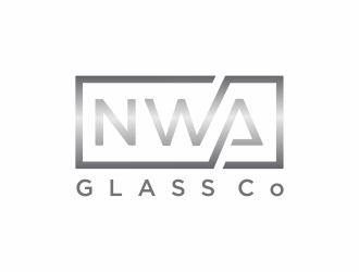 NWA Glass Co logo design by Mahrein