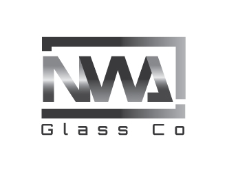 NWA Glass Co logo design by KreativeLogos