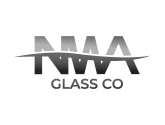 NWA Glass Co logo design by Shailesh