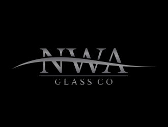 NWA Glass Co logo design by giphone