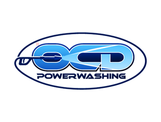 OCD PowerWashing  logo design by megalogos