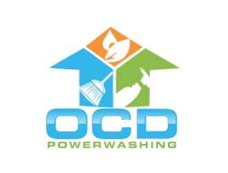 OCD PowerWashing  logo design by AamirKhan