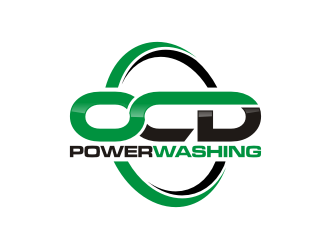 OCD PowerWashing  logo design by rief