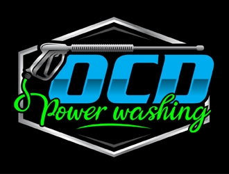 OCD PowerWashing  logo design by MAXR