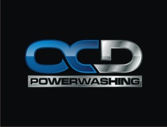 OCD PowerWashing  logo design by agil