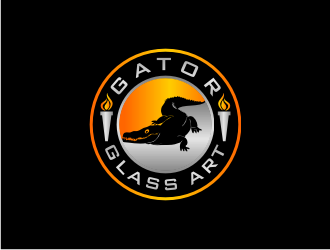 Gator Glass Art logo design by bricton