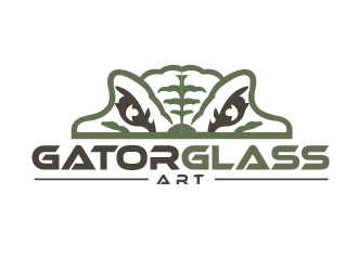 Gator Glass Art logo design by shravya