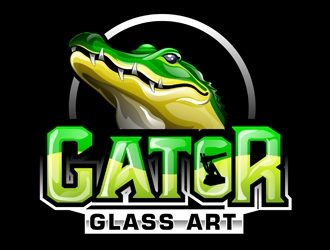 Gator Glass Art logo design by DreamLogoDesign
