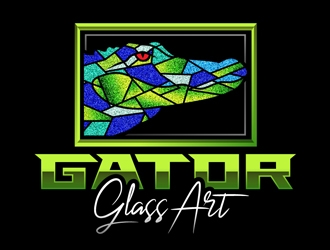 Gator Glass Art logo design by DreamLogoDesign