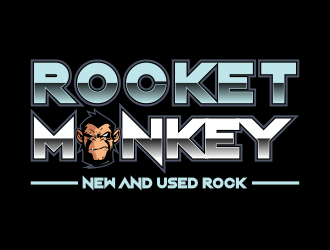 Rocket Monkey logo design by Kruger