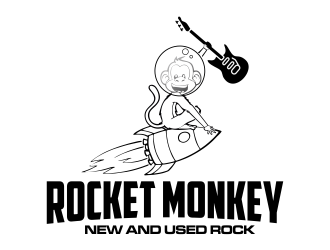 Rocket Monkey logo design by qqdesigns