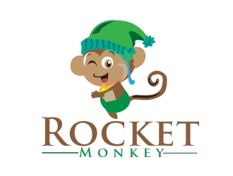 Rocket Monkey logo design by AamirKhan