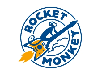 Rocket Monkey logo design by josephope