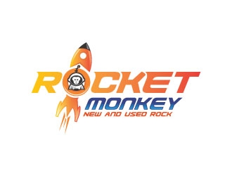 Rocket Monkey logo design by zinnia