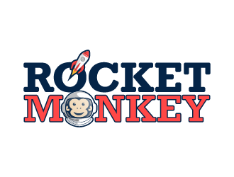 Rocket Monkey logo design by Andri