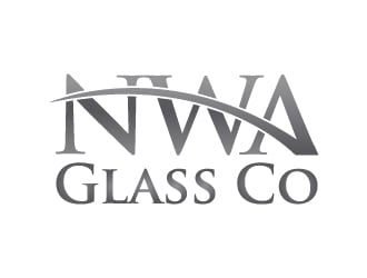 NWA Glass Co logo design by jaize