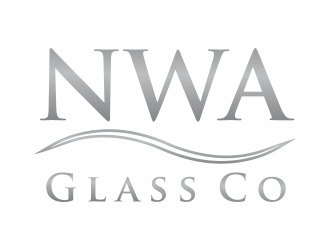 NWA Glass Co logo design by santrie