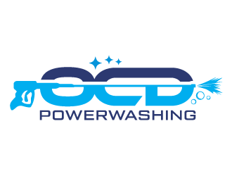 OCD PowerWashing  logo design by akilis13