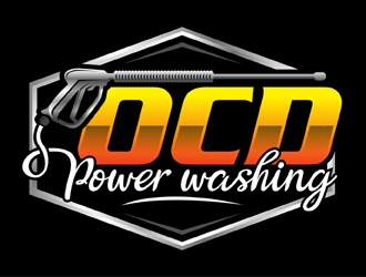 OCD PowerWashing  logo design by MAXR