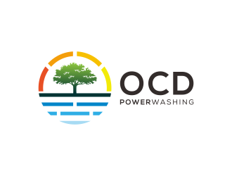 OCD PowerWashing  logo design by N3V4