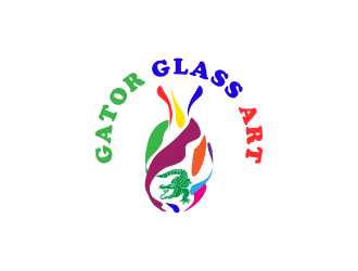 Gator Glass Art logo design by nona