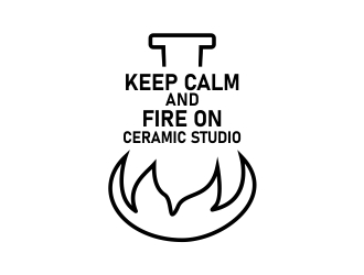 Keep Calm & Fire On Ceramic Studio logo design by Alfatih05