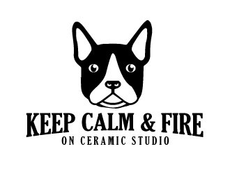 Keep Calm & Fire On Ceramic Studio logo design by shravya