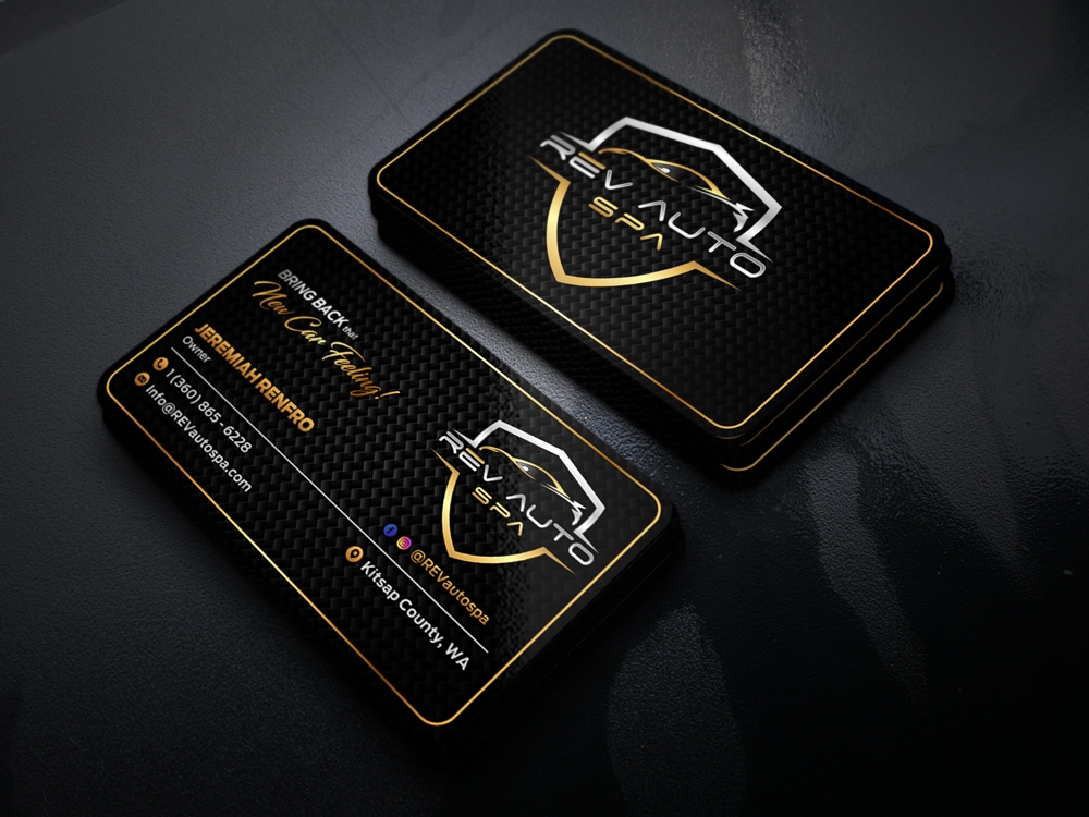 REV Auto Spa logo design by KHAI