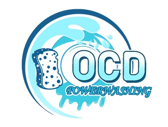 OCD PowerWashing  logo design by Shailesh