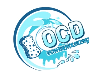 OCD PowerWashing  logo design by Shailesh