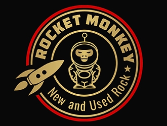 Rocket Monkey logo design by PrimalGraphics