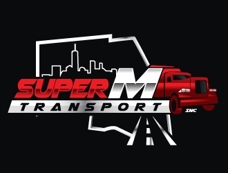 Super M Transport Inc logo design by Suvendu