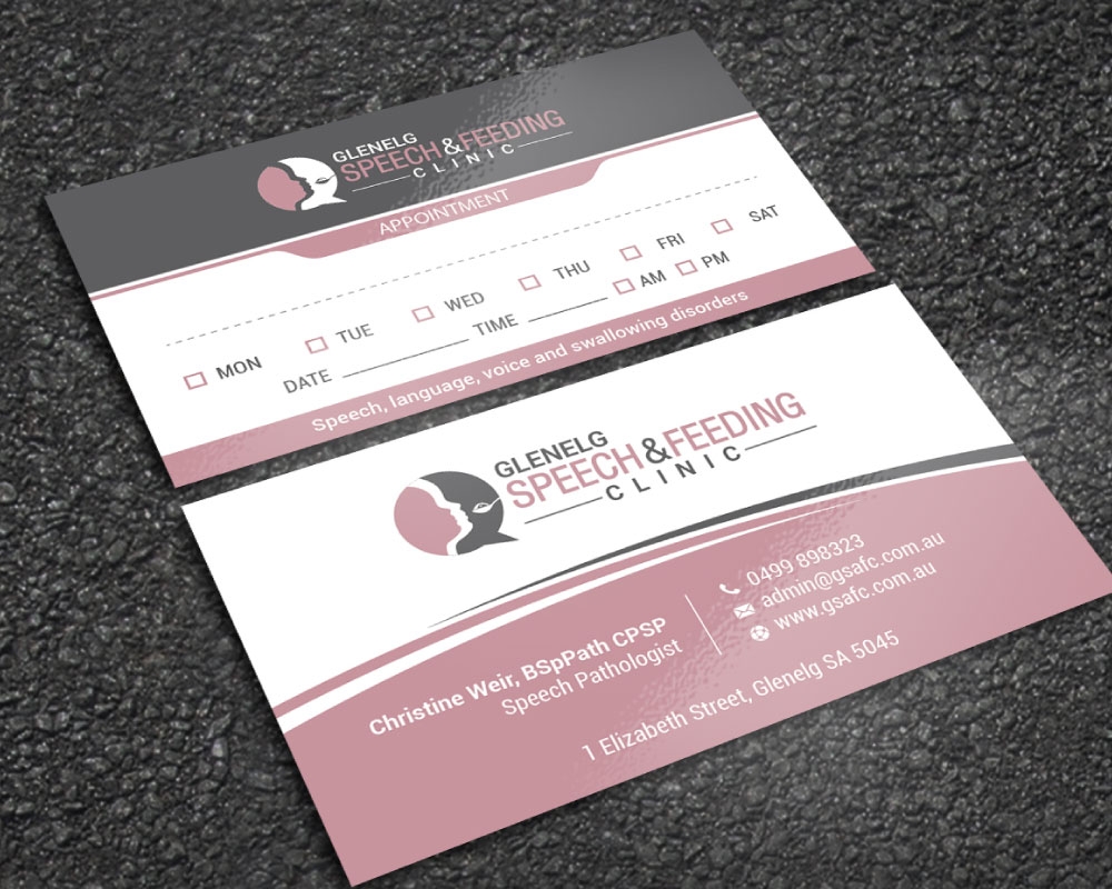 Glenelg Speech & Feeding Clinic logo design by Boomstudioz