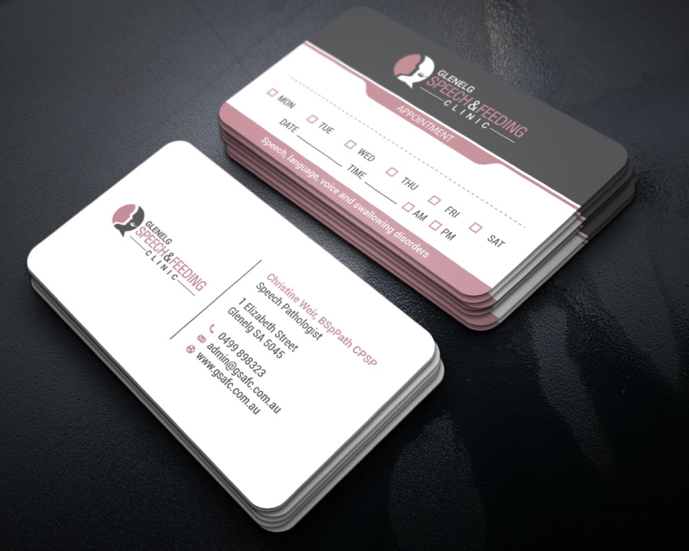 Glenelg Speech & Feeding Clinic logo design by Boomstudioz