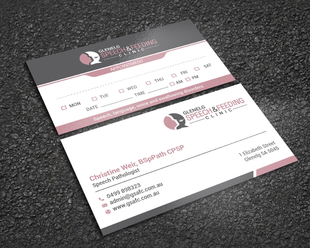 Glenelg Speech & Feeding Clinic logo design by Boomstudioz
