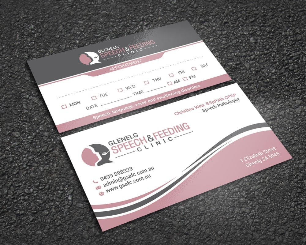 Glenelg Speech & Feeding Clinic logo design by Boomstudioz