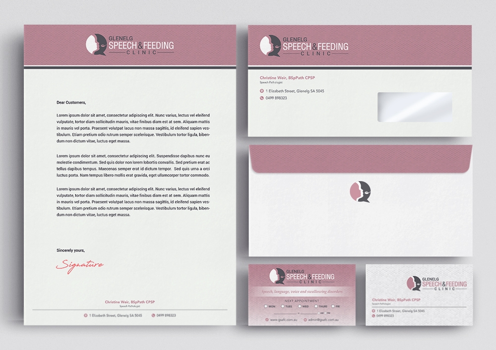 Glenelg Speech & Feeding Clinic logo design by KHAI