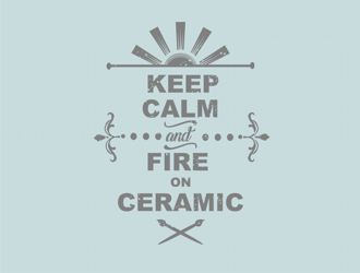 Keep Calm & Fire On Ceramic Studio logo design by coco