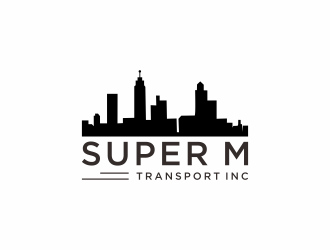 Super M Transport Inc logo design by checx