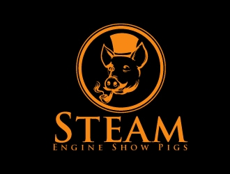 Steam-Engine Show Pigs logo design by AamirKhan